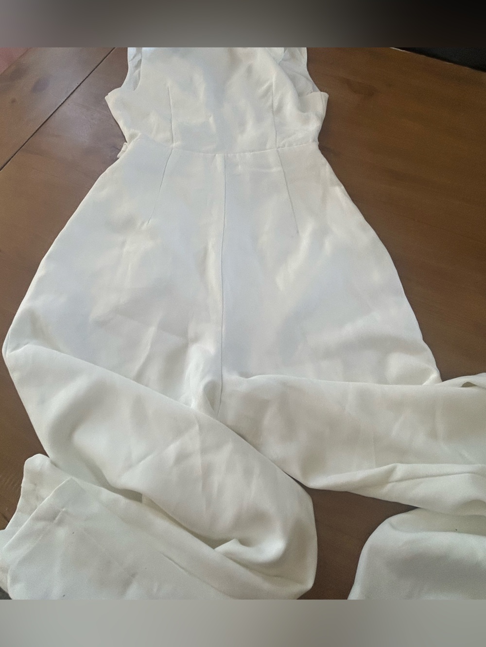 NWT Cider Sleeveless White Jumpsuit with Tailored Vest - Picture 14 of 14
